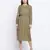 Belle solid Khaki smoked women dress