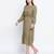 Belle solid Khaki smoked women dress