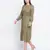 Belle solid Khaki smoked women dress