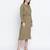 Belle solid Khaki smoked women dress