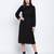 Rogger Black smocked up women dress