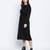 Rogger Black smocked up women dress