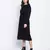 Rogger Black smocked up women dress