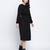 Rogger Black smocked up women dress