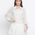 Ice green semi flared swissdot women dress