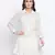 Ice green semi flared swissdot women dress
