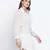 Ice green semi flared swissdot women dress