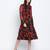 Rosebud button down women dress