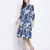 Winking Blue Cotton Sheeting button down women dress