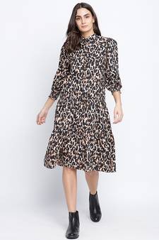 Razzle dazzle jaguar print women dress