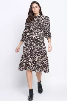 Razzle dazzle jaguar print women dress