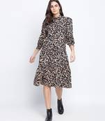 Razzle dazzle jaguar print women dress