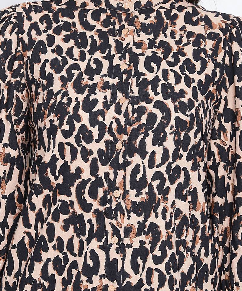 Razzle dazzle jaguar print women dress