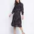 Pestalallic floral print button down dress