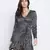 Piebald polka dot women casual dress