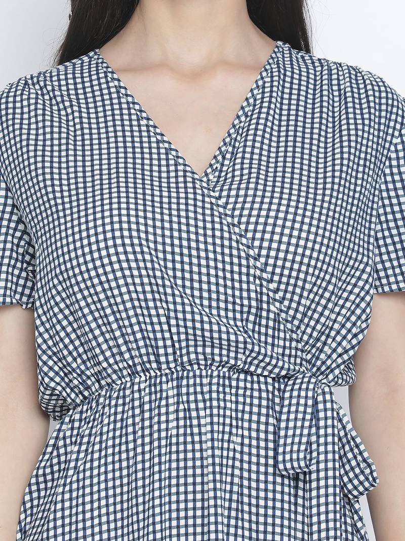 Bang on blue women wrap dress