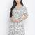 Shinner floral print women warp dress