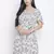 Shinner floral print women warp dress