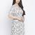 Shinner floral print women warp dress