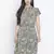 Vober color mesh floral print women dress