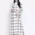 Check saga checker print long maternity dress