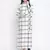 Check saga checker print long maternity dress