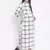 Check saga checker print long maternity dress