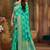 Light green woven banarasi silk saree with blouse