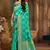 Light green woven banarasi silk saree with blouse