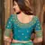 Light green woven banarasi silk saree with blouse