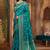 Light blue woven banarasi silk saree with blouse