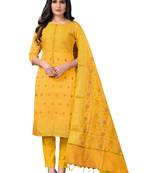 Yellow woven salwar