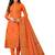 Orange woven  salwar