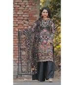 black faux_georgette   Top &    Bottom &    Dupatta