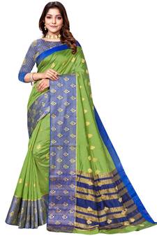 Sea Green Art Silk Party Wear Sarees