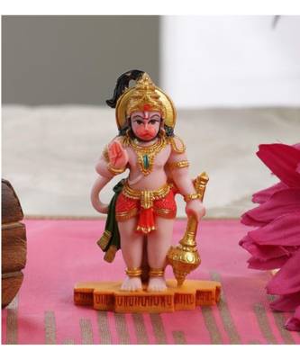 Orange Marble Hanuman Ji Idol by Gallery99 1