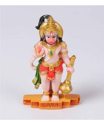 Orange Marble Hanuman Ji Idol by Gallery99 2