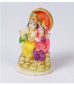 Yellow Marble Radha Krishna Idol by Gallery99