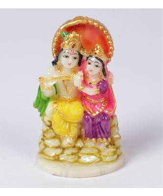 Yellow Marble Radha Krishna Idol by Gallery99 2