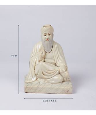 Cream Marble Guru Nanak Ji Idol by Gallery99 3