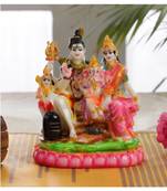 Pink Marble Shiv Parivar Idol by Gallery99