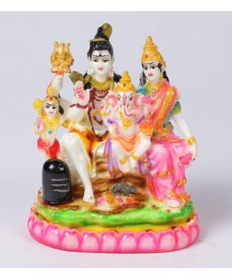 Pink Marble Shiv Parivar Idol by Gallery99 2