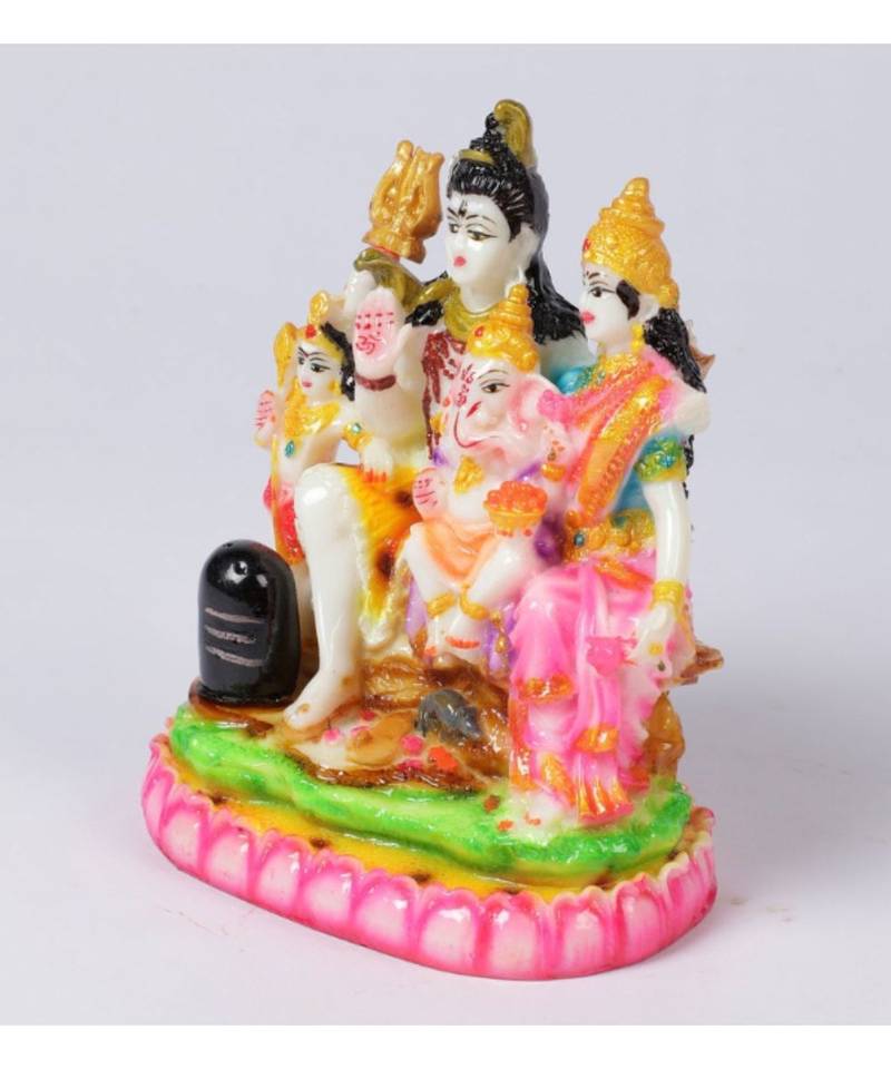 Pink Marble Shiv Parivar Idol by Gallery99