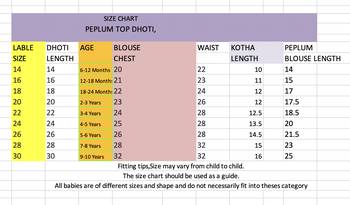 Peplum Dhoti top patoda Red,dhoti suit,Dhoti dress for small girls 4