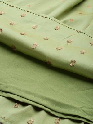 EthnoVogue Made To Measure Green Box Pleated Knee Length Dress 6