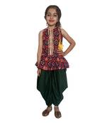 Peplum Dhoti top patoda Bllack dhoti suit,Dhoti dress for small girls