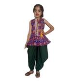 Peplum Dhoti top patoda Blue ,dhoti suit,Dhoti dress for small girls