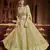 Catching Dark yellow Zari, Sequins and thread Embroidered georgette semi stitched lehenga