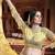 Delightful Yellow Zari, Sequins and thread Embroidered net semi stitched lehenga