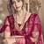 Engaging Maroon thread and sequins embroidered net semi stitched lehenga